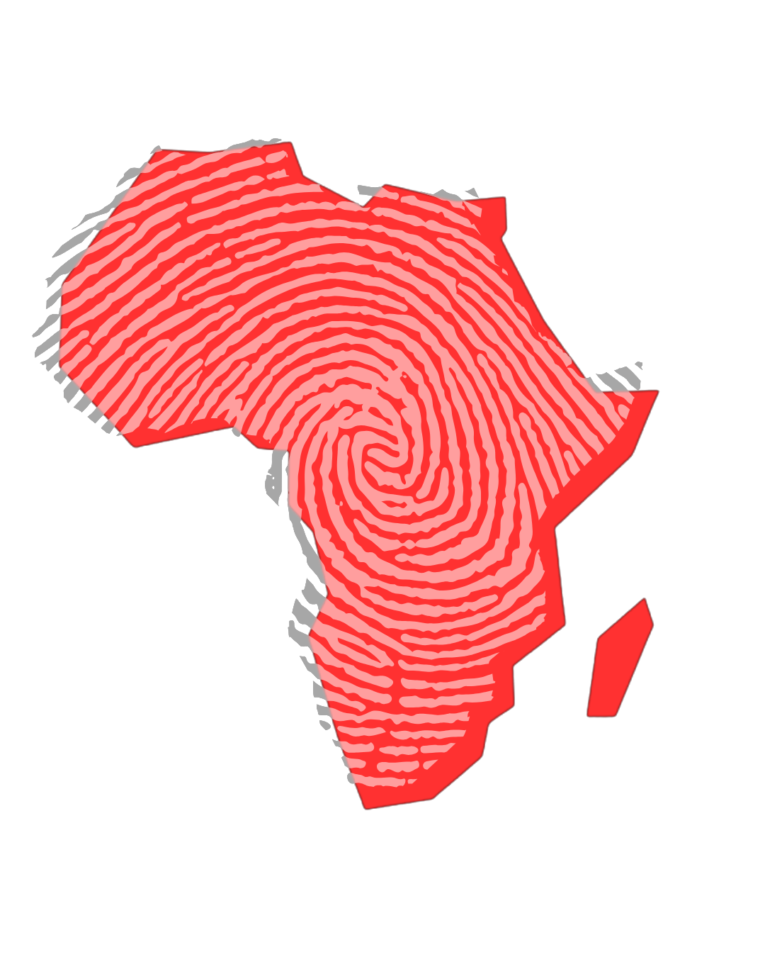 Africa Map Red